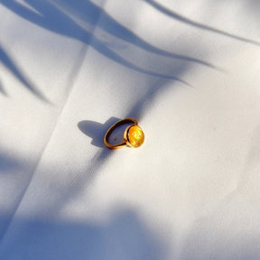 Golden Rutile 18KT Gold Ring