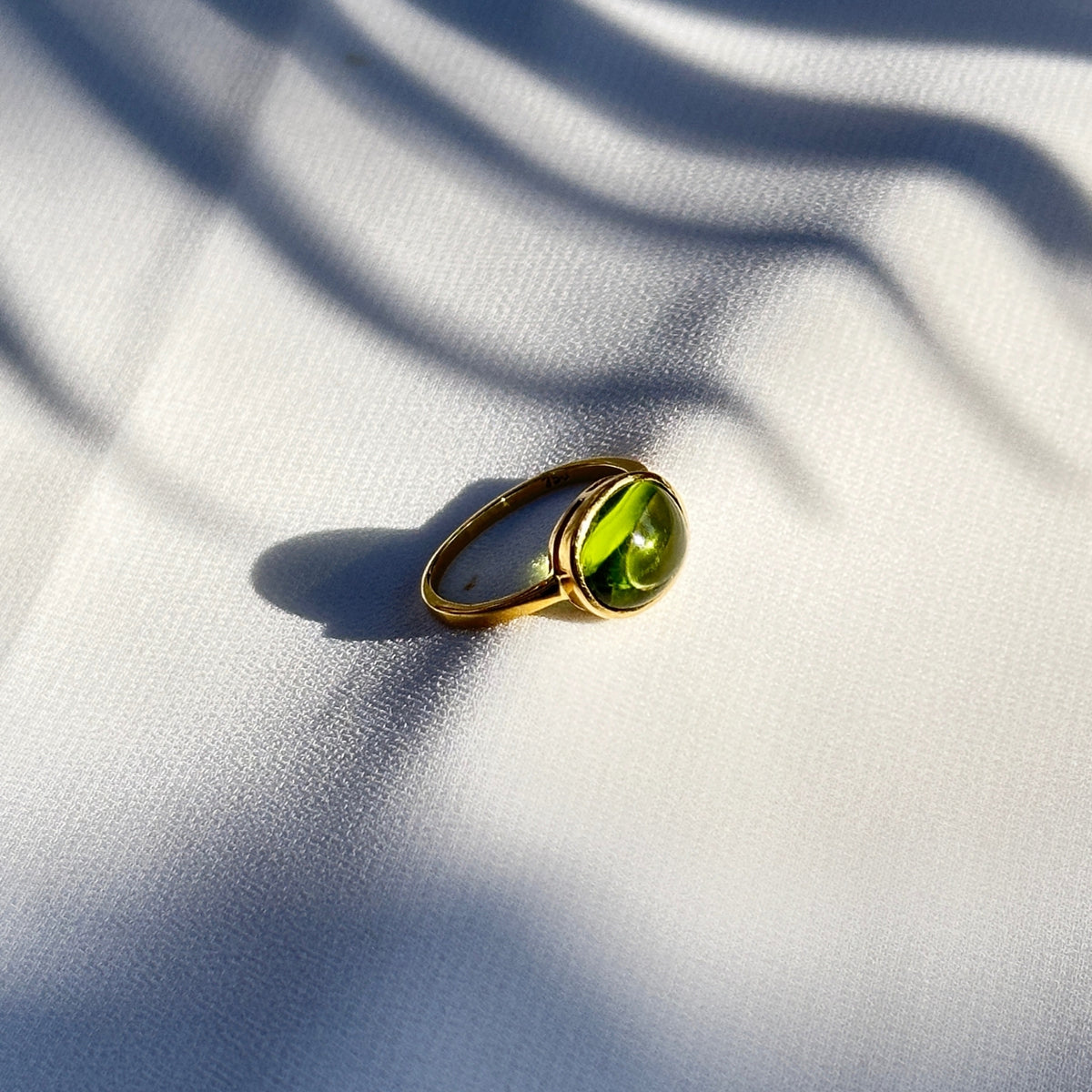 Peridot 18KT Gold Ring