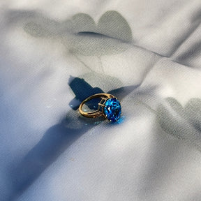 Blue Topaz 14KT Gold Ring