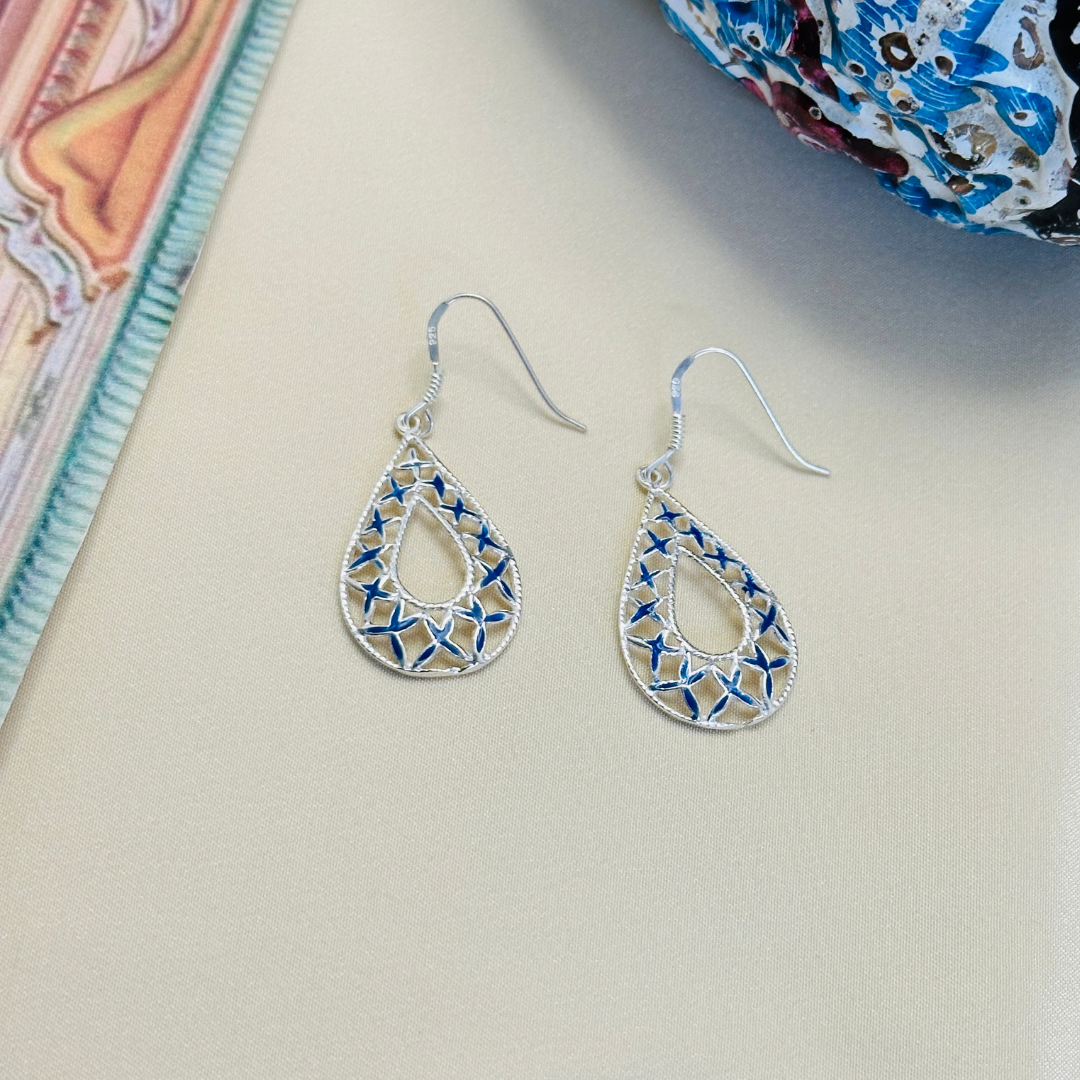 Aravinda Enamel Silver 925 Earrings