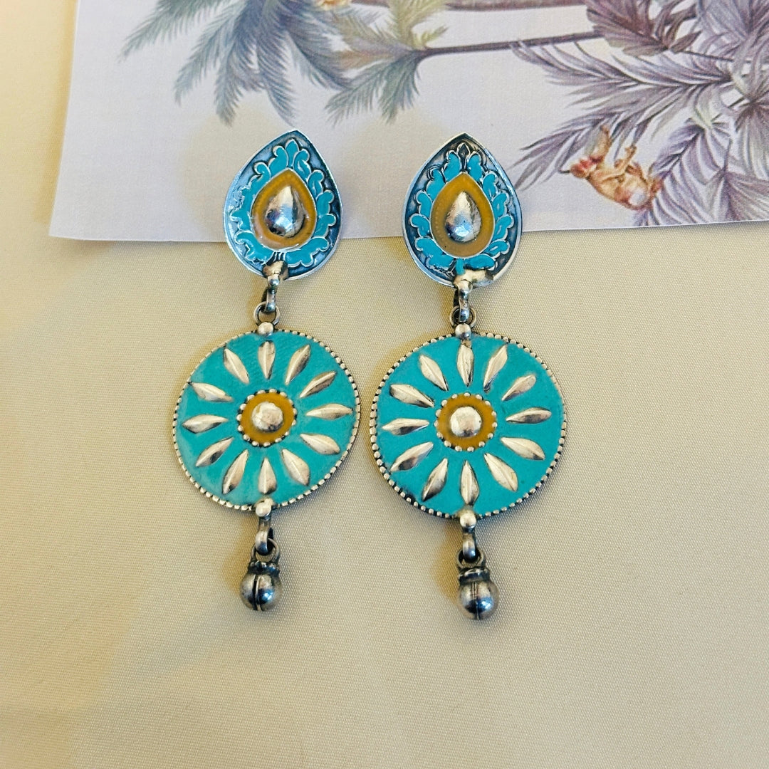 Samhita Enamel Silver 925 Earrings