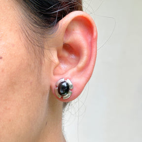 Quintas Black Star Silver 925 Studs