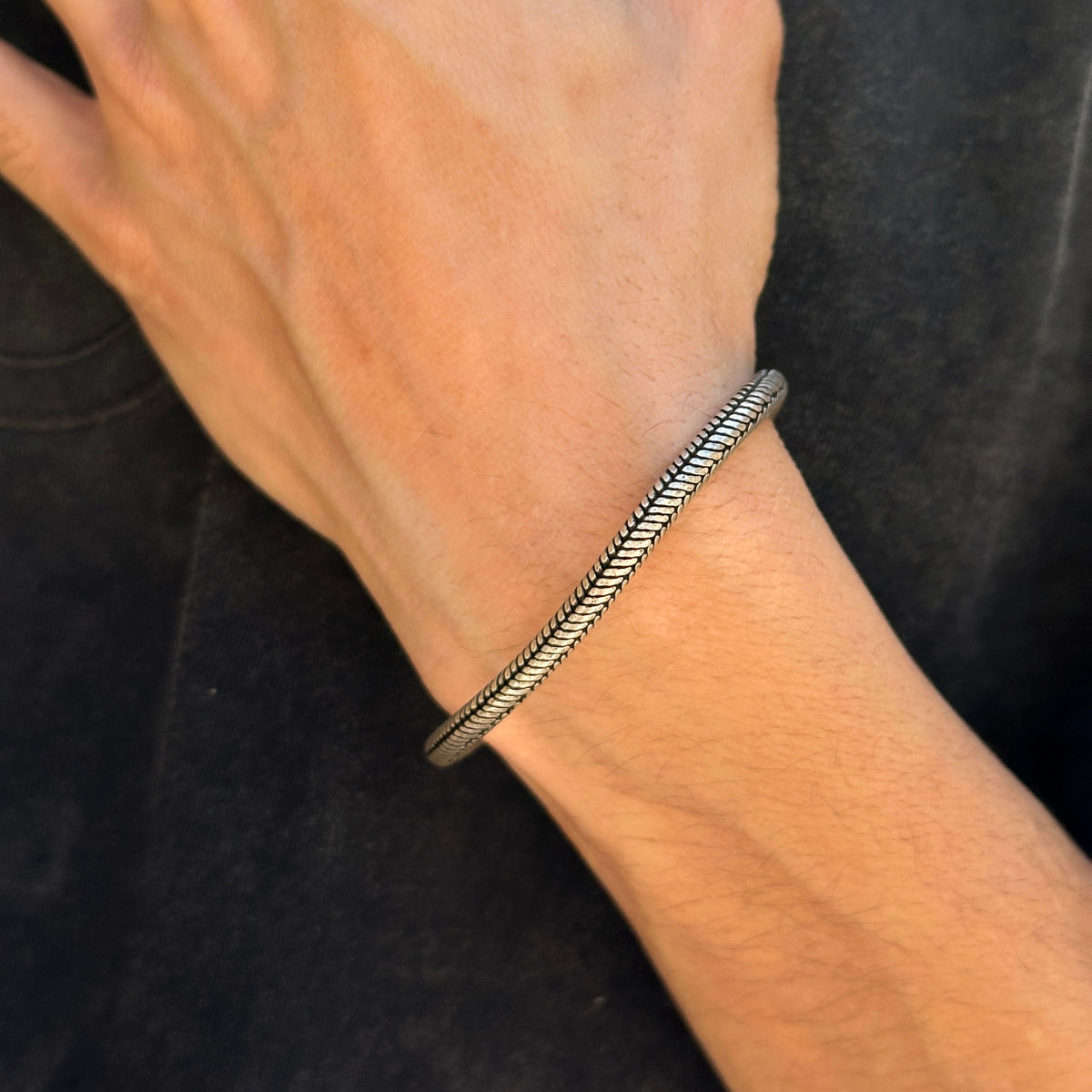 Bjorn Men's Silver Bracelet