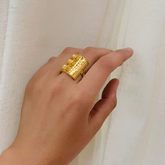 Festive Gold Plated Silver 925 Ring