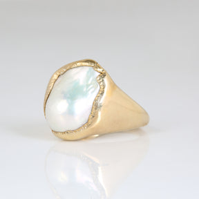 Judah 18K Gold Plated Silver 925 Pearl Ring