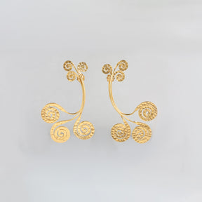 Oleander 18k Gold Plated Silver 925 Earrings