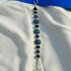 gemstone, blue, Labradorite Silver 925 Bracelet