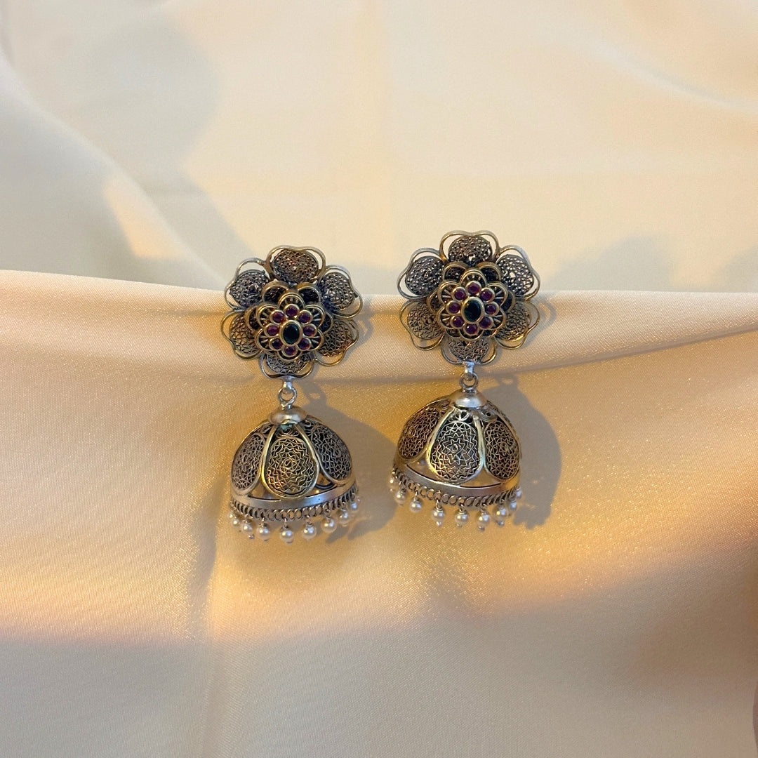 Ira Pearl Silver 925 Earrings