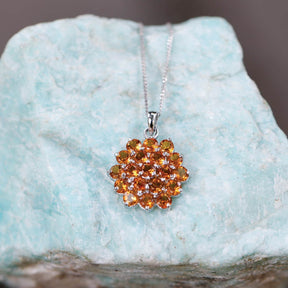 Viola Citrine 925 silver Pendant