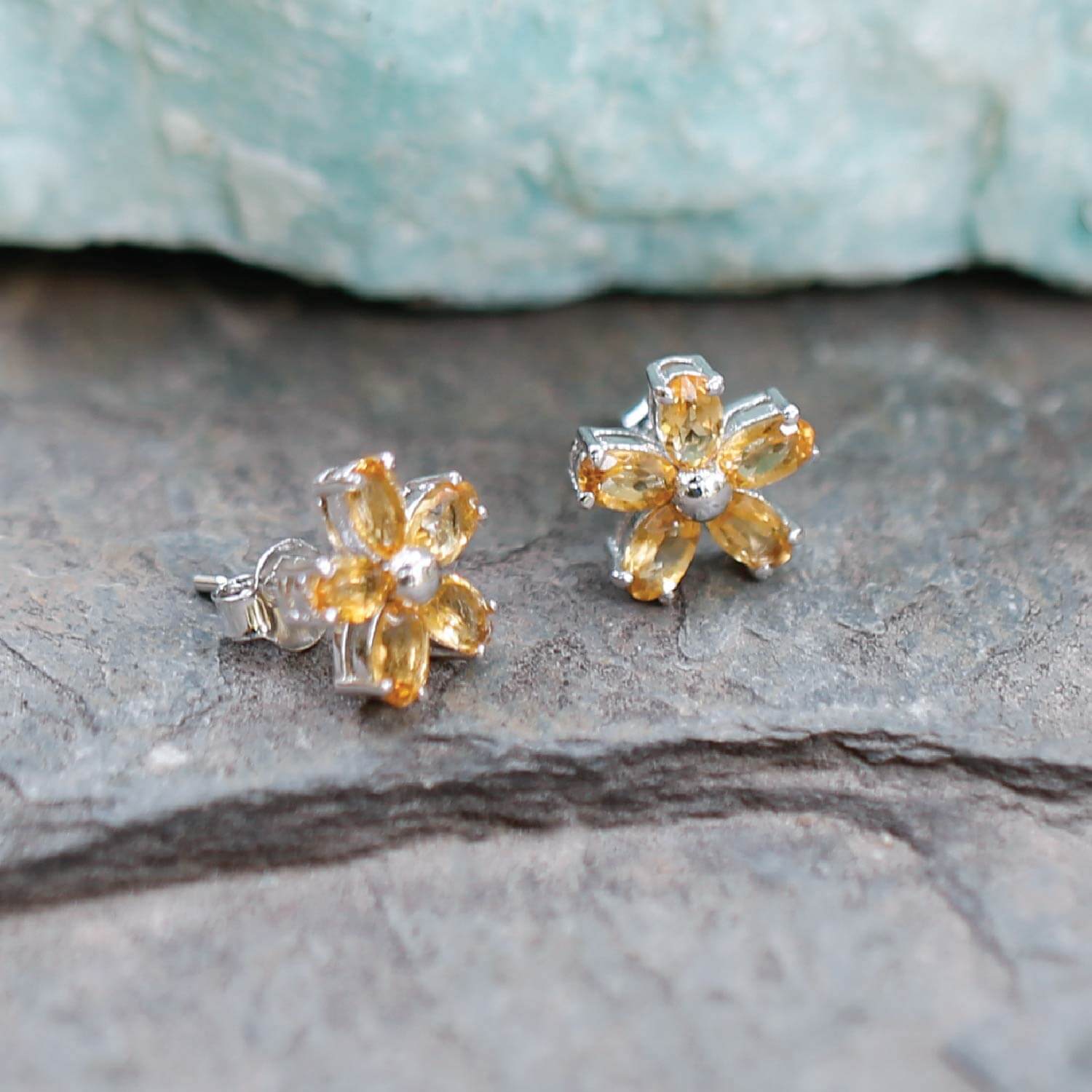 Marigold Citrine 925 Silver studs