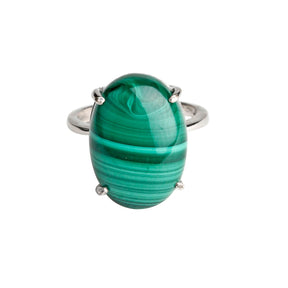 Beauteous malachite ring