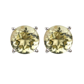 Enchanting Lemon Quartz Silver 925 Studs