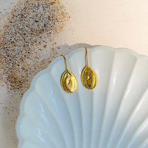 Azia golden earrings