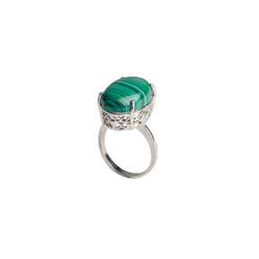 Beauteous malachite ring