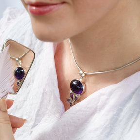 Anay Amethyst Silver 925 Pendant