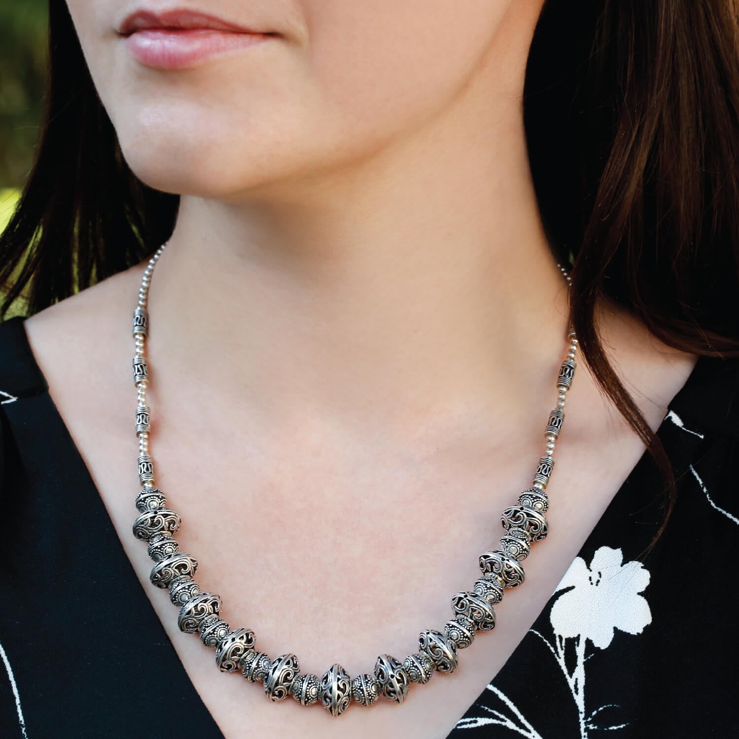 Blithe Silver Necklace