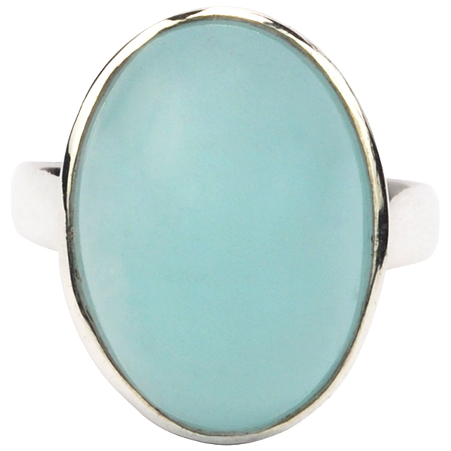 Silver Ring with Aquamarine