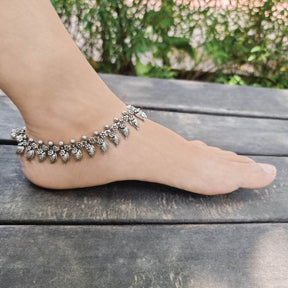 Huitan Fashion Design Rhinestone Anklet For Women Silver, 51% OFF