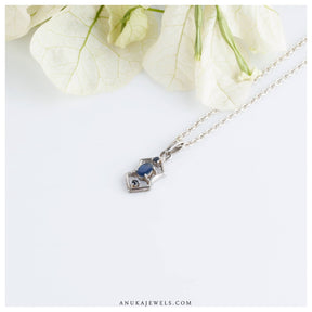 sapphire pendant