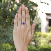 Glorious Tanzanite Silver 925 Ring