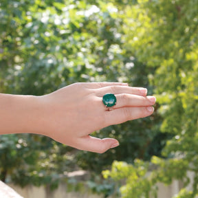 Ravishing malachite ring