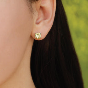 Enchanting Lemon Quartz Silver 925 Studs