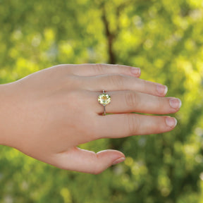 Fascinating Lemon Quartz Silver 925 Ring