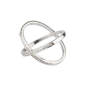  silver diamond ring