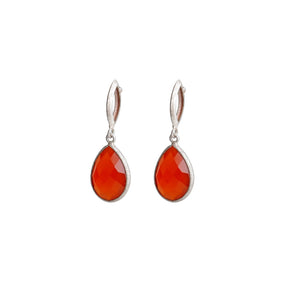  silver carnelian earrings