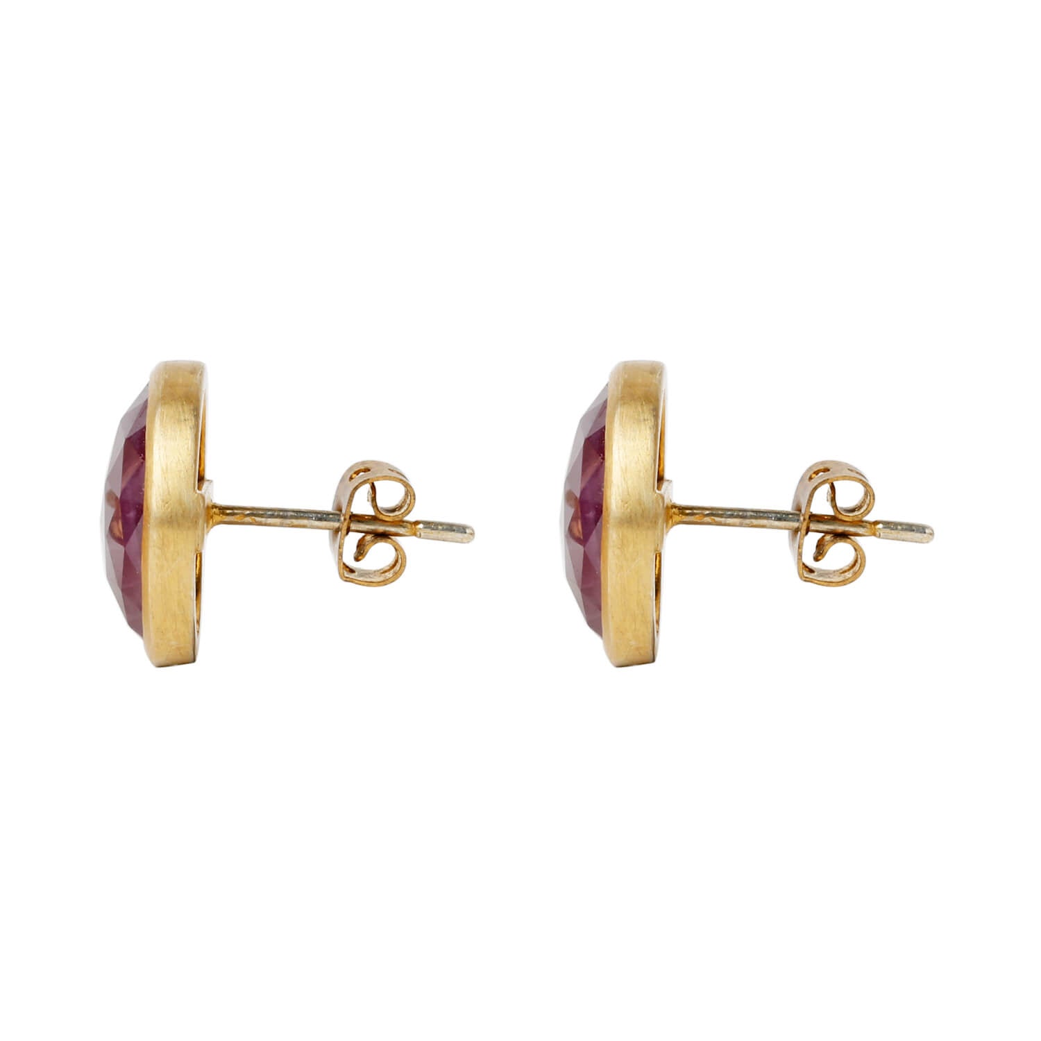 Sun Silver 925 Ruby Studs