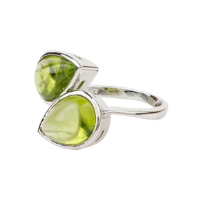 Statement Peridot Silver 925 Ring