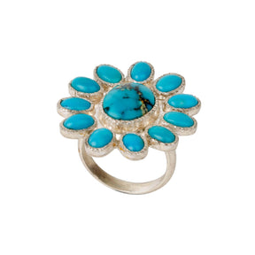 Turquoise sterling silver ring