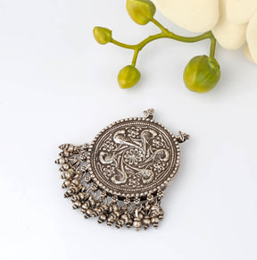 silver pendant, antique pendant, sterling silver pendant, oxidised pendant, buy pendants online, large pendants