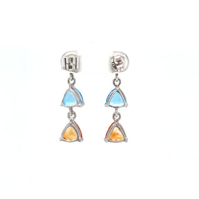 Baylor Color Stone Earrings